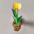 thumbnail image 6 of sunsanly Wall Decor Flower Holder Resin Fist Shape Flower Arranger Hand Sculpture Plant Holder for Bedroom Living Room Office, 6 of 7