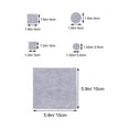 thumbnail image 6 of Gongc 130pcs 3mm Felt Furniture Pads Self Adhesive Gray, 6 of 6