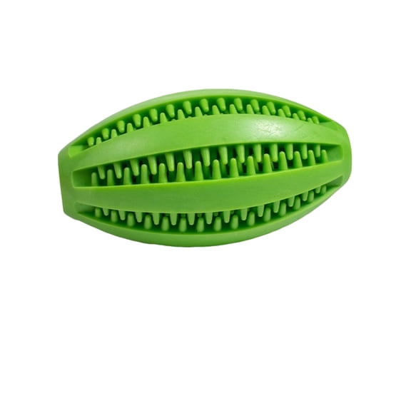 Pet Dog Chew Toy, Natural Rubber Teeth Cleaning Ball for Small Dogs, Bouncy Interactive Treat Dispensing Puzzle Toy, Durable Anti-Boredom Dog Toy Ball – Green, Small