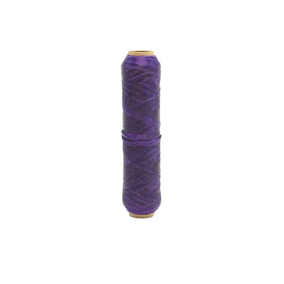 20 Yd Spool Purple Heavy Duty Wax Sinew Bobbin Waxed Leather Cord Craft Bead String Sewing Supplies