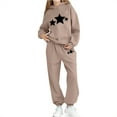 thumbnail image 2 of Cowsor Little Girls Outfits 2 Piece Toddler Long Sleeve Sweatshirt Leggings Pants Clothing Set, 2 of 5