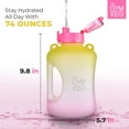 thumbnail image 2 of 1 Gallon Water Bottle (128oz) I 378l Big Water Jug I Gym Water Bottle, 2 of 7