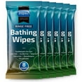 Rinse Free Body Wash Wipes Bathing Wipes, Shower Wipes Rinse Free