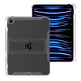 thumbnail image 3 of JTCASES for iPad 5th/6th Gen 9.7 inch 2017/2019 Case with Pencil Holder + Foldable Bracket, Transparent Non-yellow Shockproof TPU Protective Cover (Clear), 3 of 9