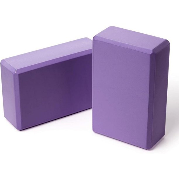 Bloques de yoga, paquete de 2 accesorios para Pilates, corcho EVA de alta densidad y ladrillos elásticos, antideslizantes, ligeros y duraderos, 9 x 6 x 4 pulgadas cada uno