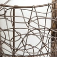 thumbnail image 3 of Bristol 58" Floor Lamp 68277 with 2" bronze tube body and random weave walnut wicker barrel shade, 3 of 5