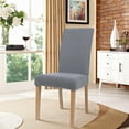 thumbnail image 2 of Smiry 2 Pack Chair Covers for Dining Room, Stretch Chair Protector Slipcovers, Light Grey, 2 of 7