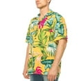 thumbnail image 2 of Men's Hawaiian Short Sleeve Shirt (HW01 White, XL), 2 of 3
