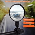 thumbnail image 4 of Modern Tech Black Bicycle Rearview Mirror - 8cm Wide-Angle Convex Polished Stainless Steel, 360° Rotatable Silicone Handle, Portable & Easy Install for Mountain Bikes & Road Cycles, Shatterproof,, 4 of 6