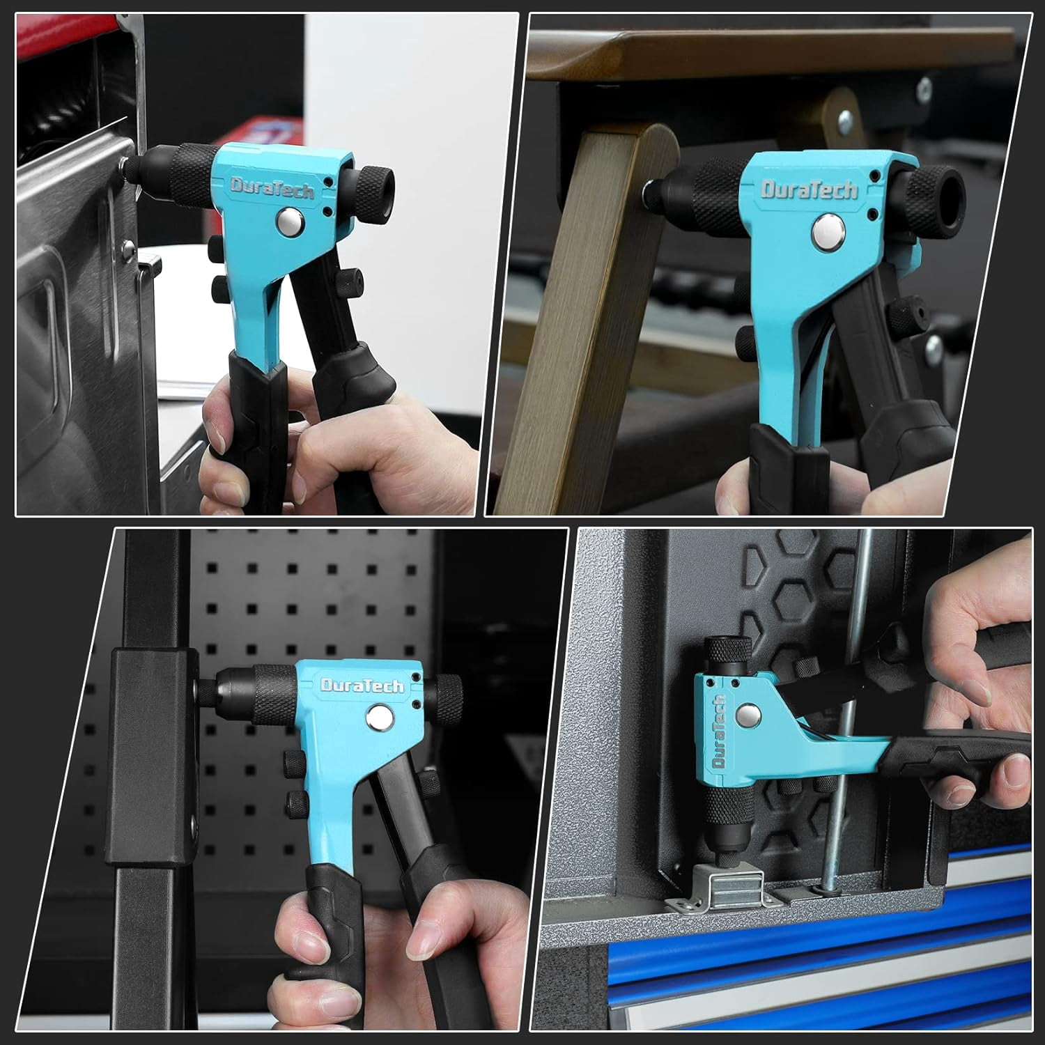 BEETRO Riveter à Main Robuste, Pistolet à Riveter 3/32"-1/8"-5/32 - 9