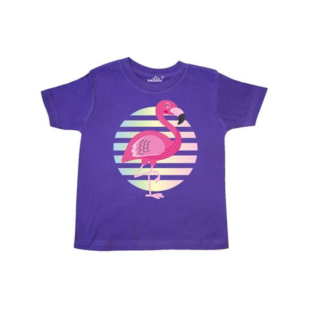 - Flamingo Bird Pink Pastel Sunset Toddler T-Shirt