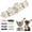 White, variant on 1Pack Pearl Dog Collar,Bling Rhinestone Crystal Luxury Beaded Puppy Necklace Fancy Pretty Cute Small Dog Collars Diamond Jewel for XXS XS Small Medium Female Girls Kitten Pet