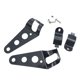 thumbnail image 3 of OUNONA 1Par Soporte Para Faro De Motocicleta Lateral Metal Negro Compatible Con Horquillas, 3 of 3