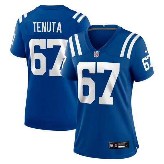 Women's Nike Luke Tenuta Royal Indianapolis Colts Team Game Jersey