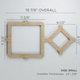 thumbnail image 3 of Ekena Millwork 19 7/8"W x 11 3/8"H x 3/8"T Small Arcadia Decorative Fretwork Wood Wall Panels, Alder, 3 of 3