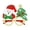 H, variant on Vikakiooze 2023 Christmas Ornaments Adult Children Antlers Santa Claus Decoration Glasses Christmas Decorations