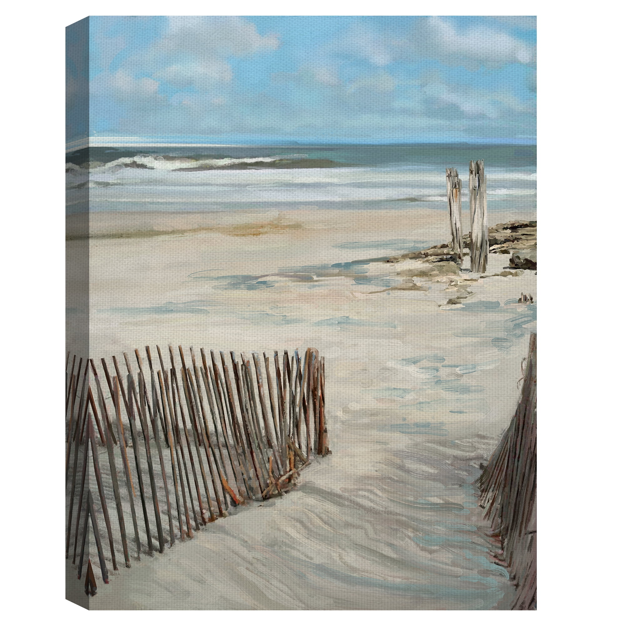 Masterpiece Art Gallery Perfect Day At The Beach I by Studio Arts Canvas Art Print 30" x 40"