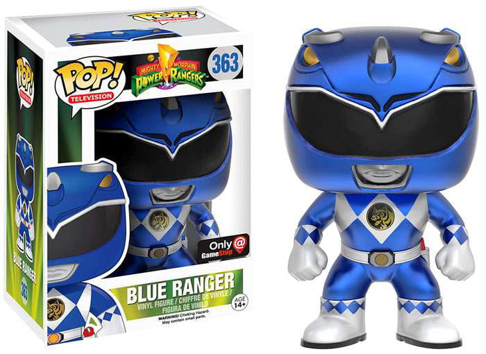 Power Rangers Billy Blue Ranger No Helmet Vinyl POP Figure Toy #673 FUNKO NIB