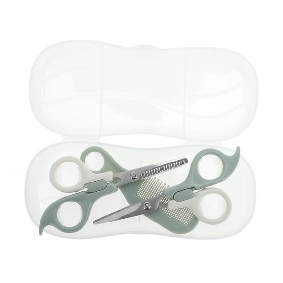 Tijeras de corte de cabello mate Unique Bargains 1 Set para estilizar el cabello Gris Blanco