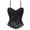 Black, variant on Womens Retro Jacquard Bustier Corset Lace-Up Waist Cincher Vintage Top Elegant Shapewear Pink XL