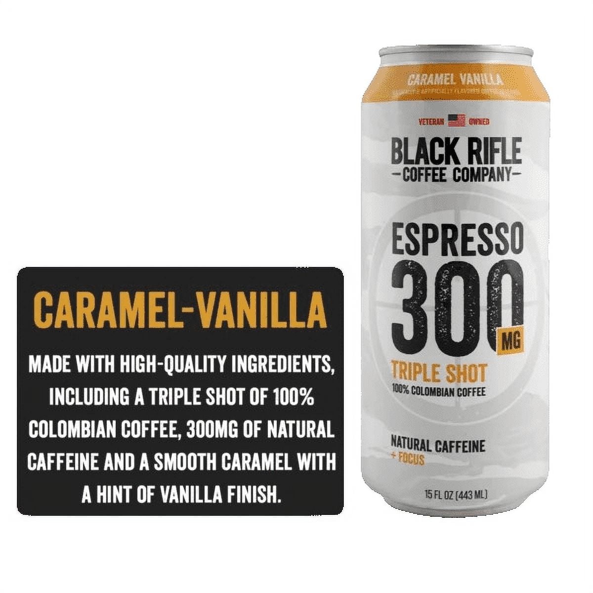 Black Rifle Coffee Espresso Triple Shot Caramel Vanilla 15oz