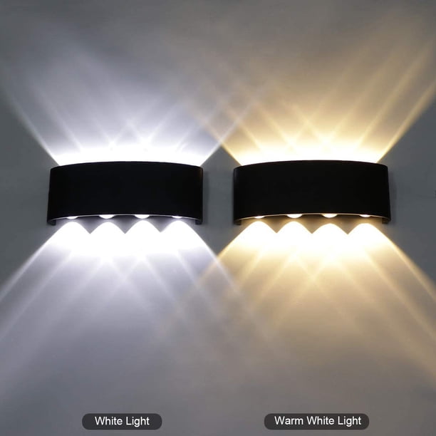 Lámpara de pared de aluminio LED impermeable para pasillo, pasillo, patio, hotel, ingeniería, interior y exterior
