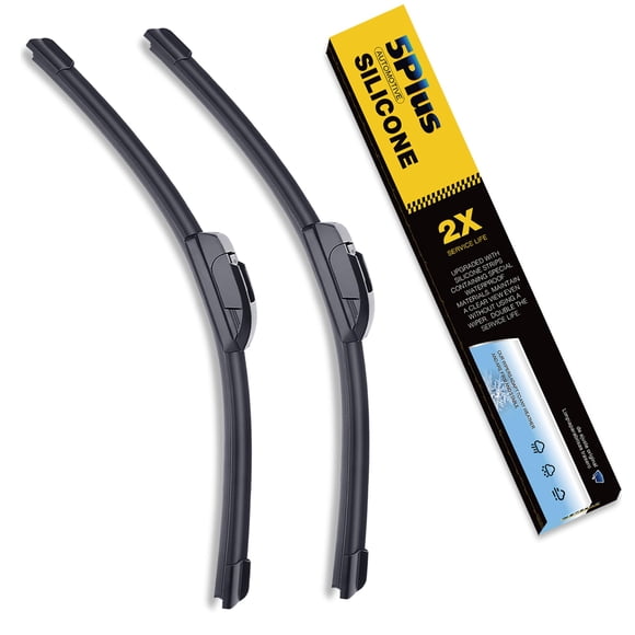 Limpiaparabrisas 5 PLUS de silicona de 22 pulgadas, paquete de 2 para Ford F Series