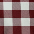 thumbnail image 2 of Ultimate Textile 60 x 144-Inch Rectangular Polyester Checkered Tablecloth Burgundy and White, 2 of 3