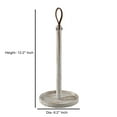 thumbnail image 2 of Wooden paper towel Holder-Easy One-Handed Tear Kitchen Dispenser with Weighted Base for Standard Paper Towel Rolls, white shade finish, 2 of 4