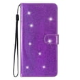 thumbnail image 6 of Allytechgroup Compatible with Samsung Galaxy A14 5G Case with Credit Card Slot, Slim Fit Flip Wallet Case with Lanyard Kickstand Shockproof Protective Back Cover for Women Girls, Purple, 6 of 7
