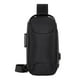 thumbnail image 1 of Bolso de pecho para hombre, mochila de motocicleta con código de bloqueo, bolso informal, portátil y ligero Negro, 1 of 9