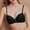 3-Black, variant on YWDJ Bras for Women Push up and Padded Comfy Bras No Wire Lounge Bras Adjustable Straps Half Cup Hollow Comfortable Bras Padded Lace Comfy Bras Wrap Solid Bras Coffee 36