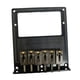 thumbnail image 1 of Puente de guitarra eléctrica Conjunto de puente de guitarra cromado con 6 selletas Bajo Luthier tiras, 1 of 9