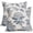 Dusty Blue, variant on Vintage Floral Pillow Covers 16x16 Set of 2 Black Flower Pattern Print Decorative Outdoor Pillowcases Farmhouse Throw Cushion Case Decor for Couch Sofa Bed