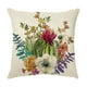thumbnail image 3 of Juego de 4 fundas de cojín de 45x45 cm, funda de almohada decorativa con estampado de flores para sofá, sala de estar, dormitorio, silla, decoración del hogar, 3 of 5
