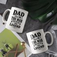 thumbnail image 3 of Dad Best No1 the Man the Myth the Legend Coffee Mugs 15 OZ Sublimation Mugs,Double-sided Printing Ceramic Cups Ceramic Mugs for Coffee,Tea,Hot Cocoa, 3 of 4