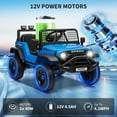 thumbnail image 3 of QinaQin Electric Ride On Truck for Kids, 12V Remote Control Car with 3 Speeds and Spring Suspension, 3 of 9
