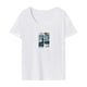 thumbnail image 1 of Camiseta para mujer, disfraz de verano, camisa informal simple con cuello redondo para uso diario y viajes SG, 1 of 7