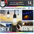thumbnail image 3 of Enbrighten Acrylic Café String LED Lights, USB, 12ft. – 50436, 3 of 7