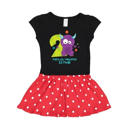 

Inktastic Monster 2nd Birthday Gift Toddler Girl Dress