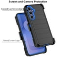 thumbnail image 4 of Galaxy S25 FE 5G Case,Takfox Samsung Galaxy S25 FE 5G Holster Phone Case with Built-in Screen Protector Swivel Belt Clip [3 Layers] Heavy Duty Full Body Protection Shockproof Kickstand Cover - Blue, 4 of 8
