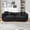 Black, variant on AOOWOW 89 Inch 3 Seater Sofa, Modern Upholstered Living Room Couch with Solid Wood Frame, Metal Legs and 4 Throw Pillows, Comfortable Furniture for Apartment, Office, Home Living Room - Yellow