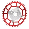 thumbnail image 1 of BCD Chainringand Adaptateur, Alliage d'Aluminium 46T 104 BCD Chainring T Kit de Conversion de Plateau Frappant Apparence, 1 of 12
