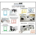 thumbnail image 3 of GOF 8 Quantities Orders 24"w x 72"h Office Single Partition Custom Built Workstation Wall Office Divider, 3 of 8