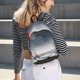 thumbnail image 5 of Disketp 3d Lighthouse in the Surf print Canvas Backpack Lightweight Travel Daypack Student Rucksack Laptop Backpack-Medium, 5 of 5