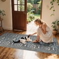 thumbnail image 6 of YOUFORTONG Washable 2x8 Hallway Runner Rug,Vintage Water-Resistant Non Slip Indoor Rug,Ultra Soft Low Pile Floor Mat for Kitchen Entryway Living Room Bedroom Bathroom Dining Room,Blue, 6 of 6