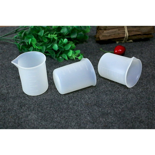 FENGGUIQU 2Ud Tazas Medidoras De Silicona Para Líquidos Con Boca Ancha Fáciles De Limpiar