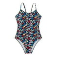 thumbnail image 4 of One Piece Swimsuit for Women Vintage Bathing Suits Ruched Swimwear, 4 of 9