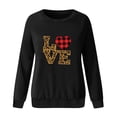thumbnail image 3 of Valentine's Day Women's Print Long-Sleeved Sweatshirt Casual Blouse Pullover, 3 of 4