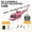 Pink, variant on Bell UH-1 RC Helicopter 1/48 Scale - 6CH Brushless Motor, Auto Hover, 3D Stunt, 13min Flight, RTR with Remote